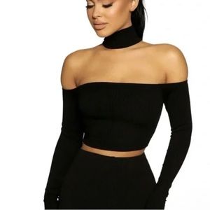 Naked wardrobe choker top